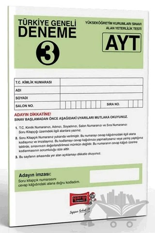 AYT Türkiye Geneli Deneme 3 – Kolektif – Yargı Yayınevi kitap kapağı