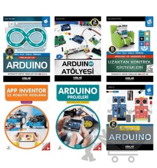 Arduino Eğitim Seti (6 Kitap Takım) – Kolektif – Kodlab Yayın Dağıtım kitap kapağı