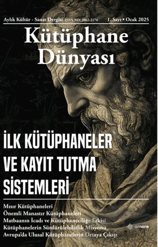 Kütüphane Dünyası 1. Sayı Ocak 2025 – Amore Yayınevi kitap kapağı