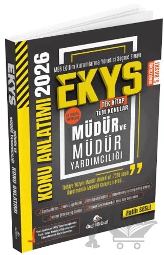 2026 MEB EKYS Müdür ve Yardımcılığı Konu Anlatımı – Fatih Sesli – Dizgi Kitap kitap kapağı