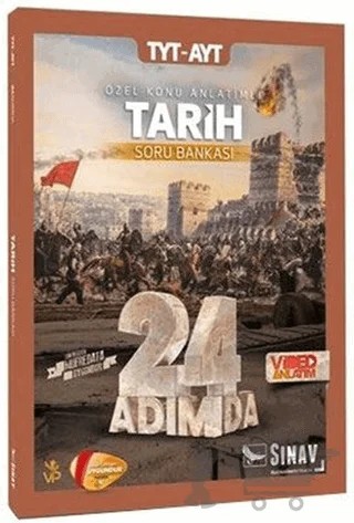 2019 TYT-AYT 24 Adımda Tarih Özel Konu Anlatımlı Soru Bankası – Kolektif – Sınav Yayınları kitap kapağı