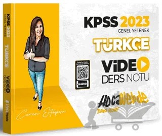 2023 KPSS Türkçe Video Ders Notu – Ceren Ertopçu – HocaWebde Yayınları kitap kapağı
