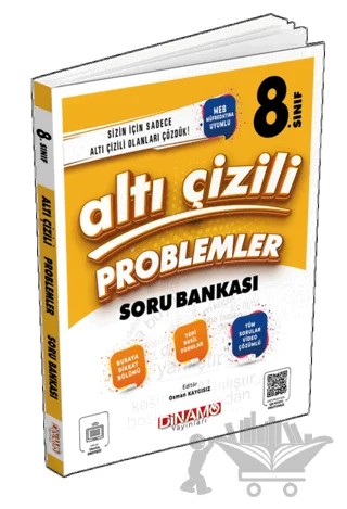 8. Sınıf Altı Çizili Problemler Soru Bankası – Kolektif – Dinamo Yayınları kitap kapağı