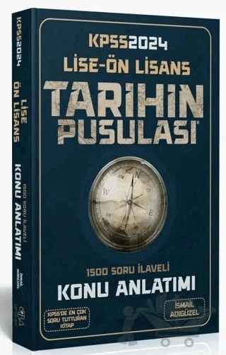 CBA Yayınları 2024 KPSS Lise Ön Lisans Tarihin Pusulası Konu Anlatımı - İsmail Adıgüzel CBA Yayınları – İsmail Adıgüzel – CBA Akademi kitap kapağı