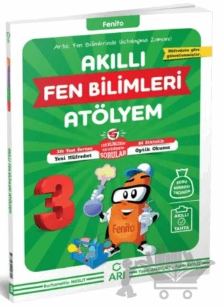 3. Sınıf Fenito Akıllı Fen Bilimleri Atölyem – Fatih Akyüz Burhanettin – Arı Yayıncılık kitap kapağı
