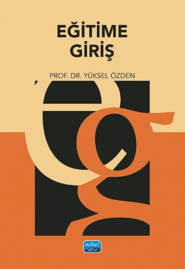 Eğitime Giriş – Yüksel Özden – Nobel Akademik Yayıncılık kitap kapağı