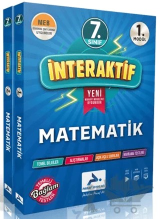 7. Sınıf İnteraktif Matematik Etkinlik Çalışma Kitabı – Kolektif – Paraf Yayınları kitap kapağı