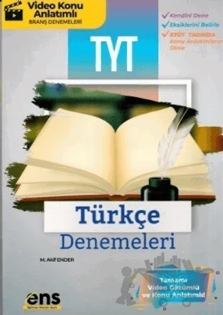 YKS TYT Türkçe 12'li Deneme – M. Akif Ender – ENS Yayınları kitap kapağı