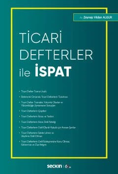 Ticari Defterler ile İspat – Zeynep Vildan Algur – Seçkin Yayıncılık kitap kapağı