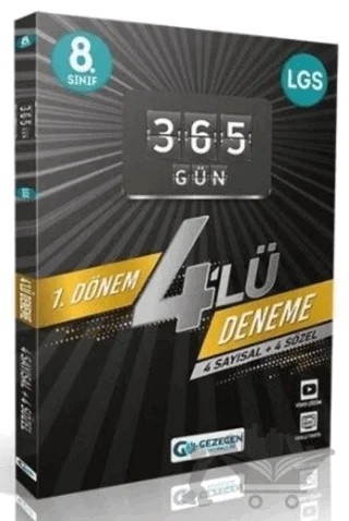 8. Sınıf LGS 1. Dönem 365 Gün 4 Çözümlü Deneme – Kolektif – Gezegen Yayıncılık kitap kapağı