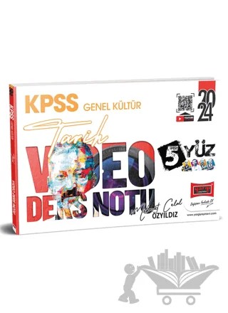 2024 KPSS Genel Kültür 5Yüz Tarih Video Ders Notları – Mehmet Celal Özyıldız – Yargı Yayınevi kitap kapağı