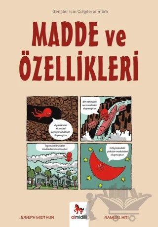 Madde ve Özellikleri - Gençler İçin Çizgilerle Bilim – Joseph Midthun – Almidilli kitap kapağı