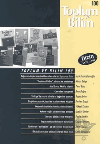 Toplum ve Bilim Sayı: 100 – Birikim Yayınları kitap kapağı