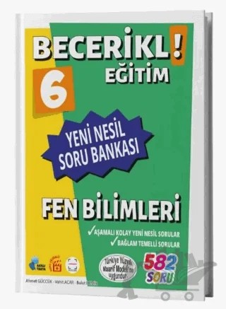 6. Sınıf Becerikli Eğitim Fen Bilimleri Yeni Nesil Soru Bankası – Kolektif – Fenomen Yayınları kitap kapağı