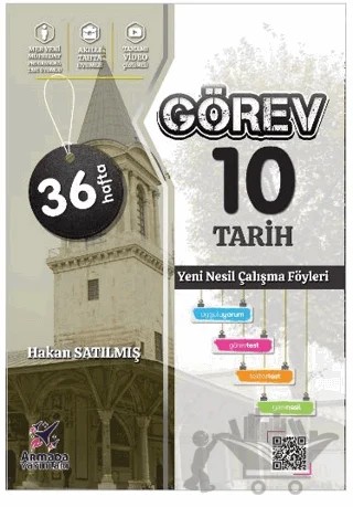 Görev 10 Tarih Yeni Nesil Çalışma Föyleri – Hakan Satılmış – Armada Yayınları kitap kapağı