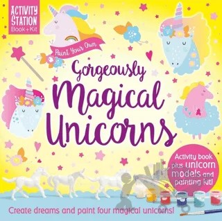 Paint Your Own Gorgeously Magical Unicorns – Barry Green – IMAGINE THAT kitap kapağı