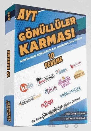 AYT En Çok Satan 10 Farklı Deneme – Kolektif – Gönüllüler Karması kitap kapağı