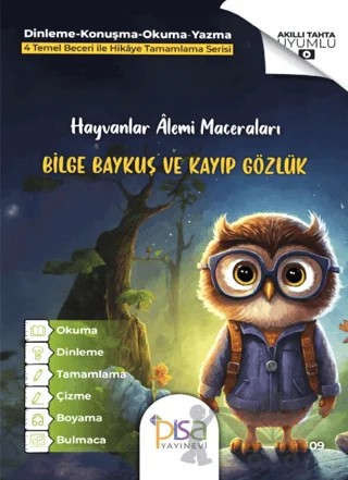 Bilge Baykuş ve Kayıp Gözlük – Kolektif – Pisa Yayınevi kitap kapağı