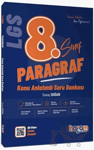 LGS 8. Sınıf Paragraf Konu Anlatımlı Soru Bankası – Savaş Doğan – Hocam Anlatır kitap kapağı