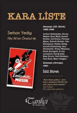 Kara Liste – Serhan Yedig – Tarihçi Kitabevi kitap kapağı