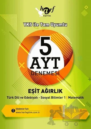 Eşit Ağırlık 5 AYT Denemesi – Kolektif – Harf Eğitim Yayıncılık kitap kapağı