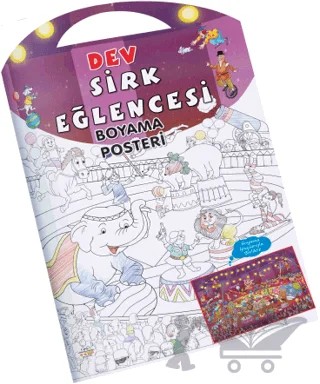 Sirk Eğlencesi Dev Boyama Posteri – Kolektif – 0-6 Yaş Yayınları kitap kapağı