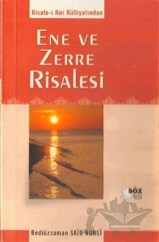 Ene ve Zerre Risalesi – Bediüzzaman Said-i Nursi – Söz Basım Yayın kitap kapağı