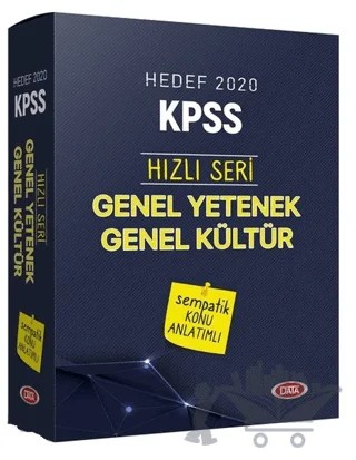 Hedef 2020 KPSS Hızlı Seri Genel Yetenek Genel Kültür Sempatik Konu Anlatımlı Set – Kolektif – Data Yayınları kitap kapağı