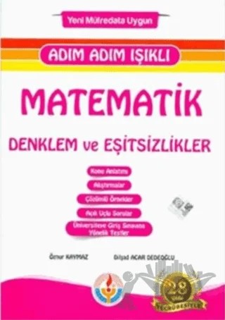 Adım Adım Işıklı Matematik Denklem ve Eşitsizlikler – Dilşad Acar Dedeoğlu, Öznur Kaymaz – Bilal Işıklı Yayınları kitap kapağı