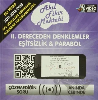 2. Dereceden Denklemler Eşitsizlik ve Parabol – Bahtım Kırbaş – Akıl Fikir Mektebi kitap kapağı
