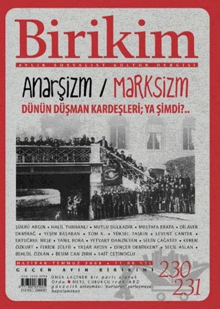 Birikim Aylık Sosyalist Kültür Dergisi Sayı: 230 - 231 – Birikim Yayınları kitap kapağı