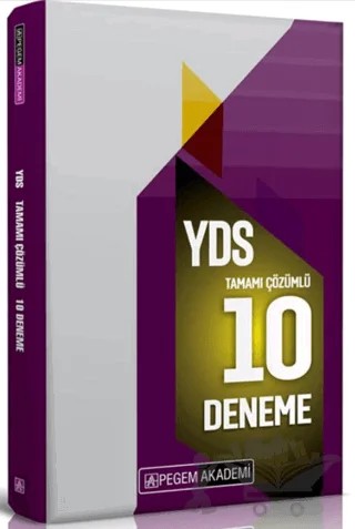 YDS Tamamı Çözümlü 10 Deneme – Kolektif – Pegem Akademi Yayıncılık kitap kapağı