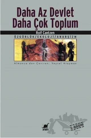 Daha Az Devlet Daha Çok Toplum – Rolf Cantzen – Ayrıntı Yayınları kitap kapağı