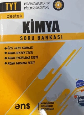 TYT Destek Kimya Soru Bankası – Kolektif – ENS Yayınları kitap kapağı