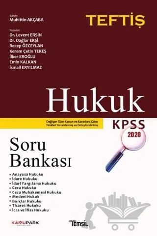 Hukuk Soru Bankası – Dağlar Ekşi, Emin Kalkan, İlker Eroğlu, İsmail Eryılmaz, Kerem Çetin Tekeş, Levent Ersin, Recep Özceylan – Temsil Kitap kitap kapağı