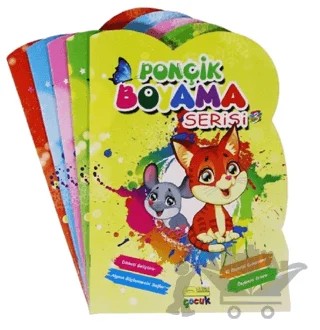Ponçik Boyama Serisi (Şekilli Kesim, 5 Kitap Set) – Kolektif – Parga Yayıncılık kitap kapağı