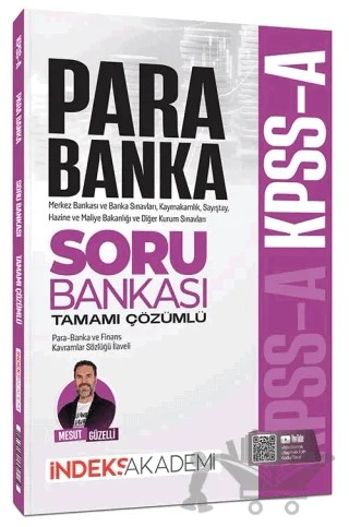 2026 KPSS A Grubu Para-Banka Soru Bankası Çözümlü – Mesut Güzelli – İndeks Akademi Yayıncılık kitap kapağı