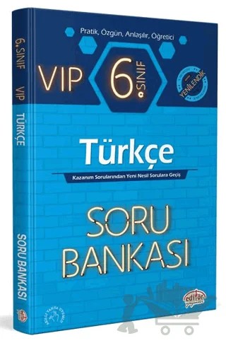 6. Sınıf VIP Türkçe Soru Bankası – Kolektif – Editör Yayınevi kitap kapağı