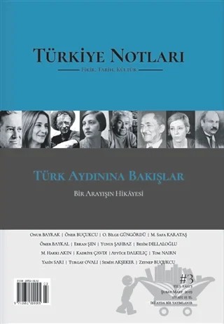 Türkiye Notları Fikir Tarih Kültür Dergisi Sayı: 3 – Türkiye Notları Dergisi Yayınları kitap kapağı