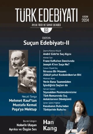 Türk Edebiyatı Aylık Fikir ve Sanat Dergisi Sayı: 613 Kasım 2024 – Türk Edebiyatı Dergisi kitap kapağı
