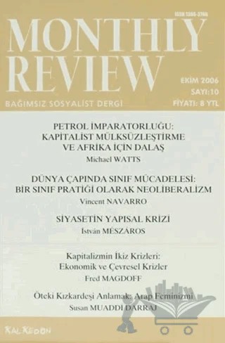 Monthly Review Bağımsız Sosyalist Dergi Sayı: 10 / Ekim 2006 – Monthly Review Dergisi kitap kapağı