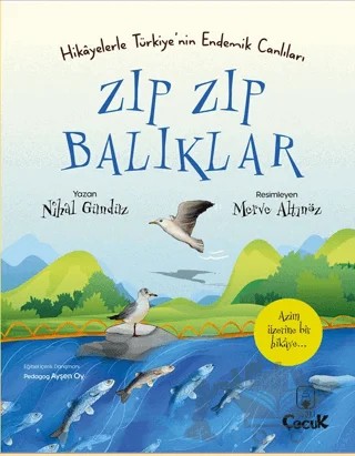 Hikayelerle Türkiye’nin Endemik Canlıları Zıp Zıp Balıklar – Nihal Gündüz – Floki Çocuk kitap kapağı