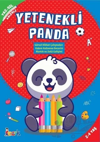 Yetenekli Panda - Yaz-Sil Kalemli – Kolektif – Bıcırık Yayınları kitap kapağı