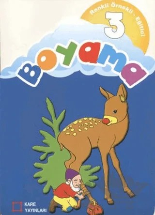 Renkli Örnekli Eğitici Boyama 3 – Kolektif – Kare Yayınları kitap kapağı