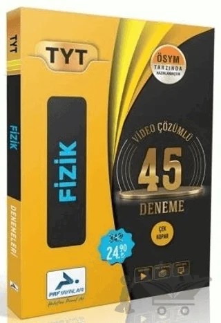 TYT Fizik Video Çözümlü 45 Deneme – Kolektif – Paraf Yayınları kitap kapağı