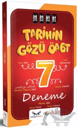 Tarihin Gözü ÖABT Tarih Öğretmenliği 7’li Deneme – Murat Göz – Satürn Yayınları kitap kapağı