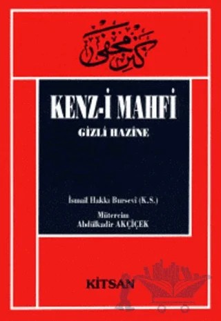 Kenz-i Mahfi – İsmail Hakkı Bursevi – Kitsan Yayınları kitap kapağı