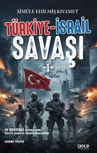 Simüle Edilmiş Kıyamet - Türkiye-İsrail Savaşı – Andre Stone – Gece Kitaplığı kitap kapağı