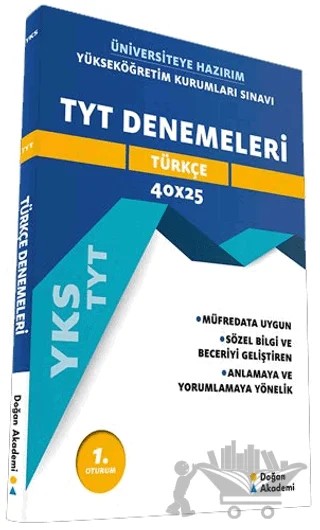 Üniversiteye Hazırım Türkçe TYT Denemeleri – Kolektif – Doğan Akademi kitap kapağı