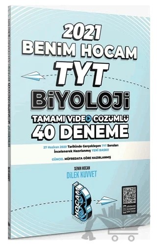 TYT Biyoloji Tamamı Video Çözümlü 40 Deneme Sınavı – Dilek Kuvvet – Benim Hocam Yayınları kitap kapağı